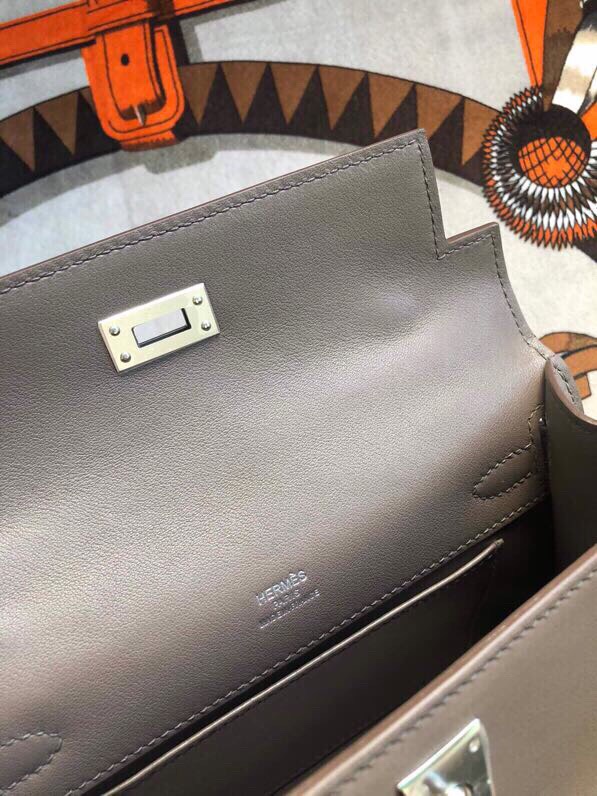 에르메스 미니 켈리백22 에토프 은장 스위프트